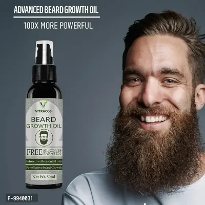 VitraCos Best and fast Beard Growth Oil 50 ML natural Oil Hair Oil   50 ml-thumb0