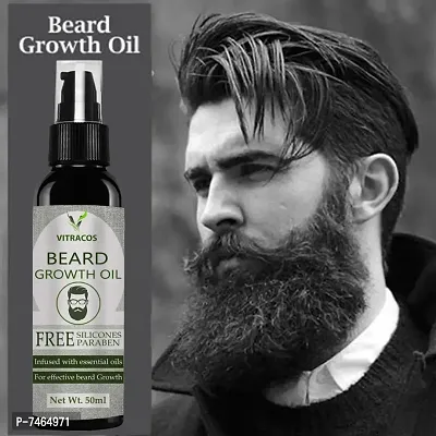 100% Natural Beard Growth Oil- For Stimulating fast Beard Growth Hair Oil-thumb0