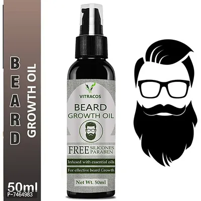 100% Natural Beard Growth Oil- For Stimulating fast Beard Growth Hair Oil-thumb0