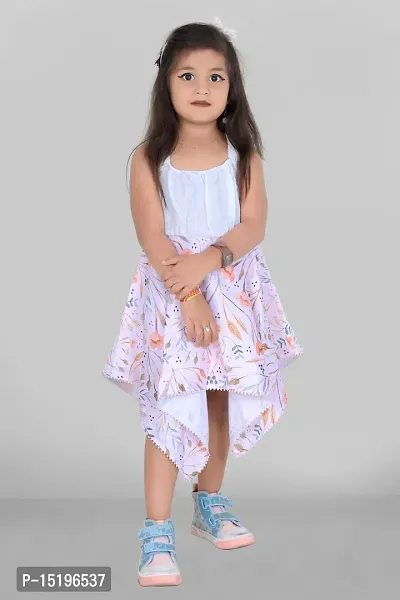 Comfertable Baby Girl Frock Designs For Summer/Beautiful Kid's Outfits Toddler Girls Floral Print Ruffle Trim Belted Dress frock for girl girl frock baby girl frock girl westenwere-thumb4