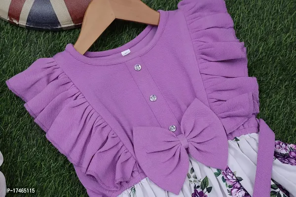 PURPLE COTTON GIRL FROCK