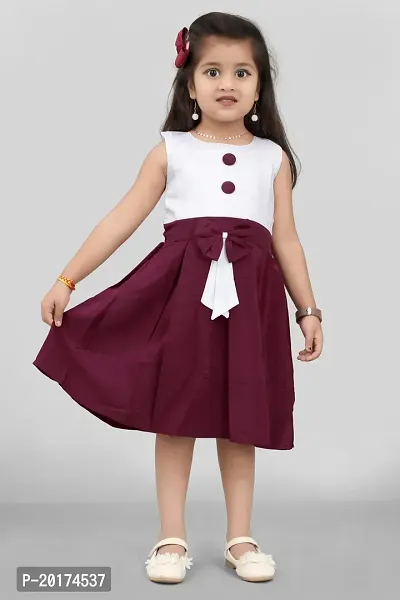 Stylish Satin Frock For Kids Frock-thumb2