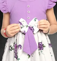 Purple Cottan Frock,FROCK FOR GIRL,kids wear,kids frock,kids dreess,baby cloth,baby frock-thumb4