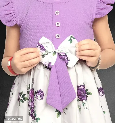 Purple Cottan Frock,FROCK FOR GIRL,kids wear,kids frock,kids dreess,baby cloth,baby frock-thumb5