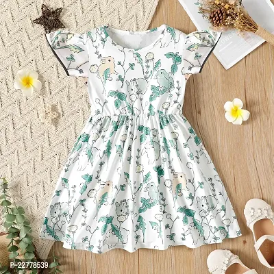 White Frock For Baby Girls Cotton  Fabric Best for Summer-thumb0