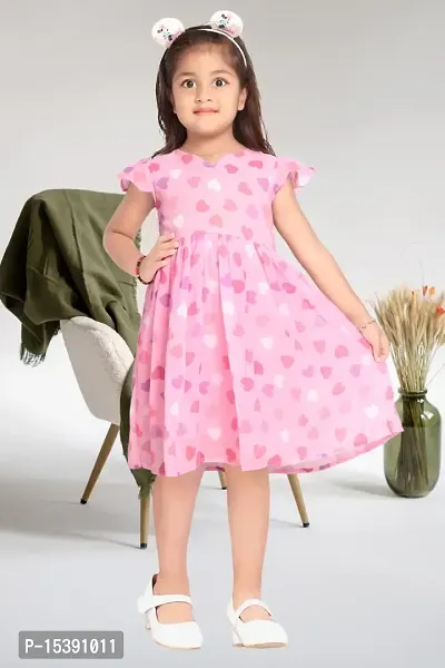 Classic Printed Frock for Kids Girls