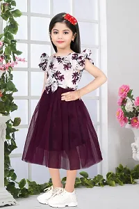 Flawsome Staylish Girl Frock PURPLR Net Frock by Likado Fashion in Most Selling 2023 Hit Dising-thumb2