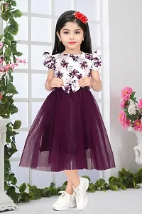 Flawsome Staylish Girl Frock PURPLR Net Frock by Likado Fashion in Most Selling 2023 Hit Dising-thumb3