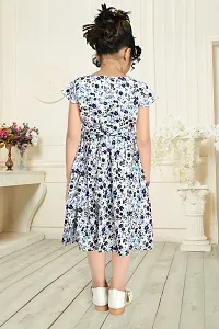 New stylish Blue floral Baby Girls Dress/Frocks-thumb1