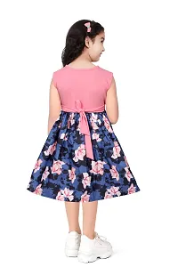 Classic Printed Frock For Kids Girls-thumb1