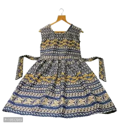 Stylish Crepe Printed Frock For Women