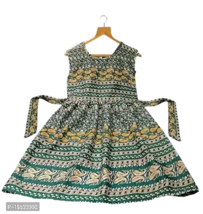 Stylish Crepe Printed Frock For Women