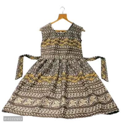 Stylish Crepe Printed Frock For Women