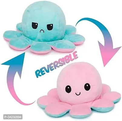 Reversible Octopus Double Sided plush Stuffed Toy for Kids- Multicolor (18 cm)-thumb0