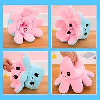 Reversible Octopus Double Sided plush Stuffed Toy for Kids- Multicolor (18 cm)-thumb3