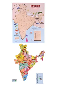 Wooden India Map Puzzle for Kids with States and Capital Learning puzzle for Kids(18 pieces)-thumb4