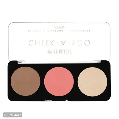 Cheek-A-Boo 3-in-1 Face Palette with Blusher , Contour and Highlighter