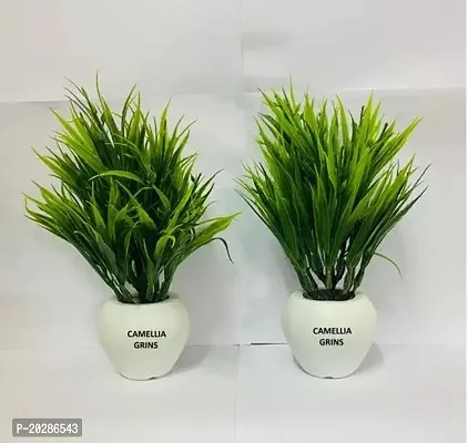 Artificial Wild Plant with Pot Pack Of 2-thumb0