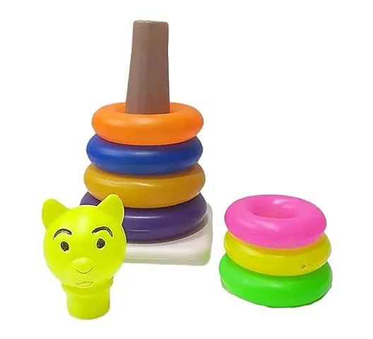 Trendy Rainbow Stacking Ring Toys For Kids