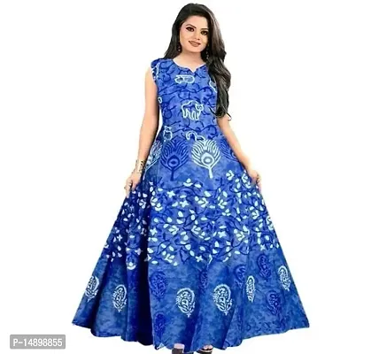 Classic Cotton Printed Gowns for Women-thumb0