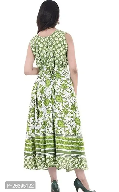 pure cotton green jaipuri frocks-thumb2