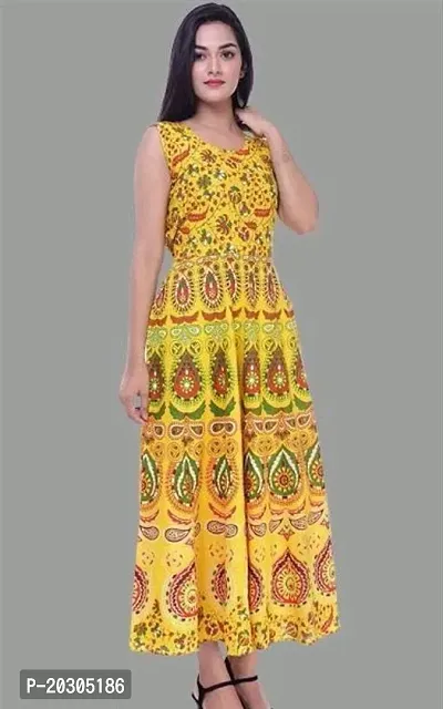 Classic Cotton Stitched Gown for Women
