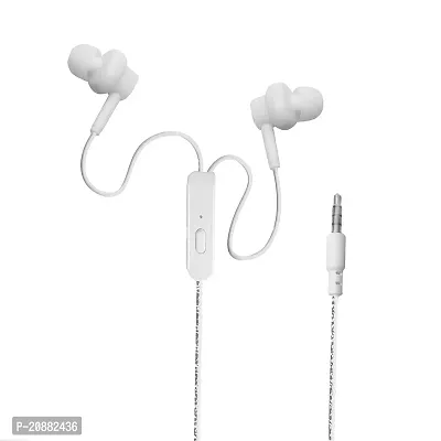 Stylish White In-ear Wired - 3.5 MM Single Pin Earphones