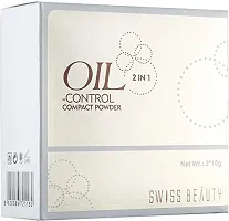 Swiss Beauty Oil Control Compact Powder | Lightweight Compact Powder for Matte Flawless Finish | Face Makeup, Shade - Light-Medium, 20 gm |-thumb2