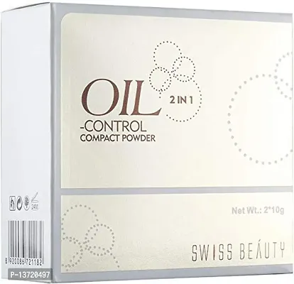 Swiss Beauty Oil Control Compact Powder | Lightweight Compact Powder for Matte Flawless Finish | Face Makeup, Shade - Light-Medium, 20 gm |-thumb3