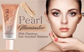 Swiss Beauty Foundation Pearl Illuminator Liquid Highlighter with radiance finish | Waterproof, Easily Blendable Illuminator for Face makeup | Shade -02, 35gm |-thumb3