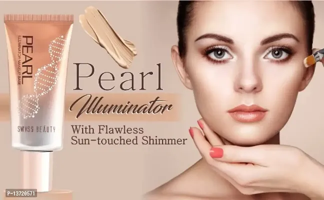 Swiss Beauty Foundation Pearl Illuminator Liquid Highlighter with radiance finish | Waterproof, Easily Blendable Illuminator for Face makeup | Shade -02, 35gm |-thumb4