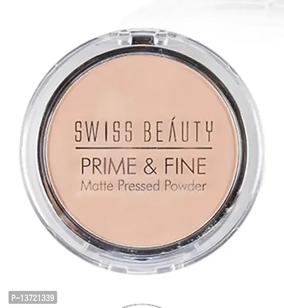 Swiss Beauty Prime  Fine Matte Compact Powder Nude Beige-thumb0