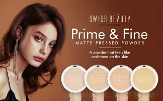 Swiss Beauty Prime  Fine Matte Compact Powder Nude Beige-thumb3
