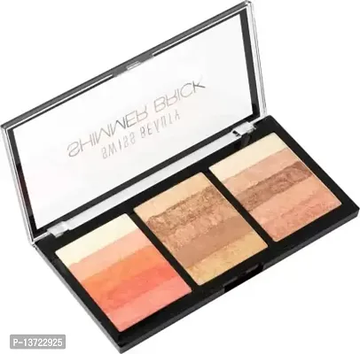 Swiss Beauty Shimmer Brick Highlighter Palette ( 18gm)-thumb0