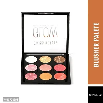 Swiss Beauty glow Baked Blusher Palette with blendable and buildable shimmery Shades |  Shade -02, 24gm-thumb4