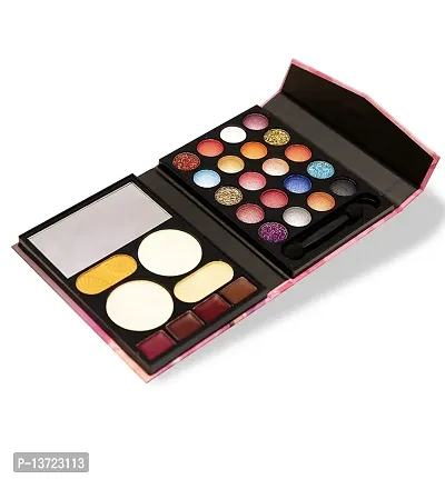 Beauty Berry Moon Face 5 IN 1 { Eyeshadow/Highlighter/Compact/Blusher/Lipstick} Professional Make Up Palette-thumb2