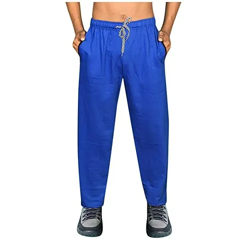 Classic Cotton Solid Regular Track Pants for Men