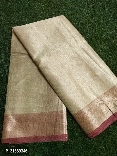 Trendy Silk Blend Saree with Blouse for Women