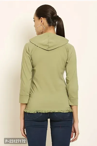 Stylish Solid Sweatshirt For Women-thumb2