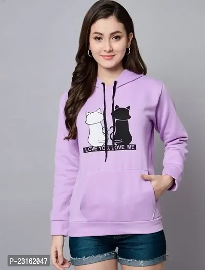 Stylish Printed Sweatshirt For Women-thumb0