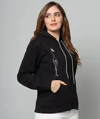 Women Stylish Printed Hooded Sweatshirts-thumb2