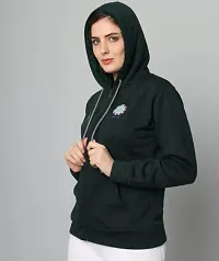 Women Stylish Printed Hooded Sweatshirts-thumb1