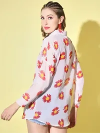 Women Floral Print Trendy Shirts-thumb1