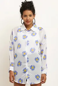 Women Trendy Floral Print Shirts-thumb3