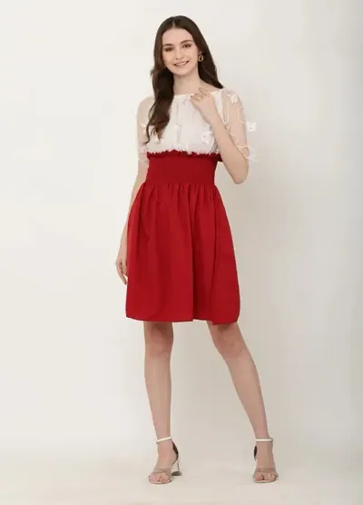 Women Colorblock Self-Design Trendy Dresses