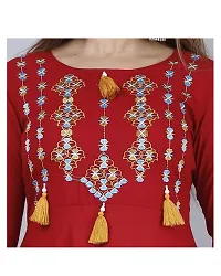 Stylish Rayon Embroidered Anarkali Kurti For Women-thumb4