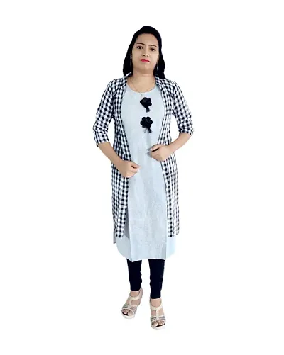 Stylush Pure Kurti With Shrug For Women