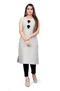 Stylish Printed Cotton Kurti With Shrug/ Jacket For Women And Girls-thumb1