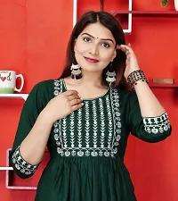 Stylish Embroidered Rayon Anarkali kurti For Women And Girls-thumb4