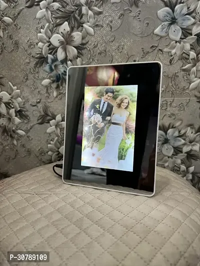 Mirror LED Round Photo Frame